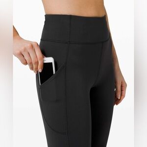 •LULULEMON• Invigorate High-Rise Tight 25" Black Side Pockets